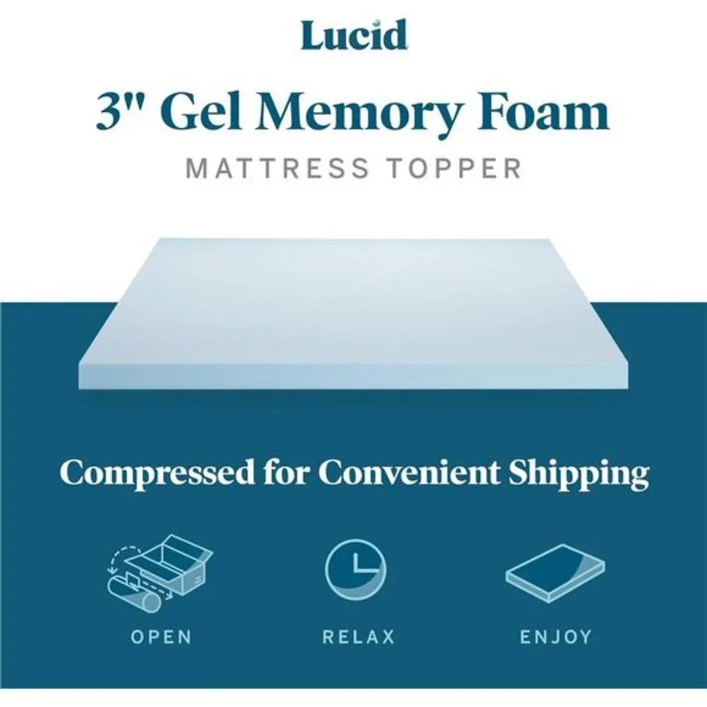 3 Inch Mattress Topper Full XL - Gel Infused Memory Foam – Memory Foam Mattress